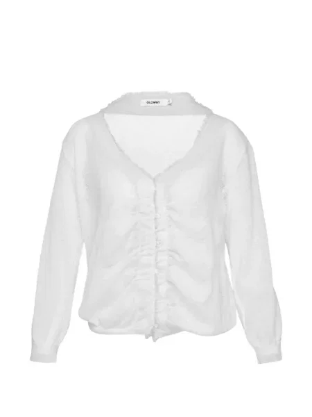 Cardigan Glowny cu franjuri alb