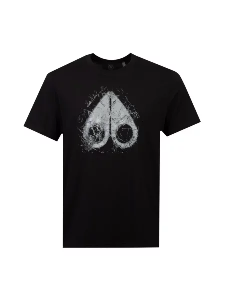 Koszulka Moose Knuckles z logo czarna