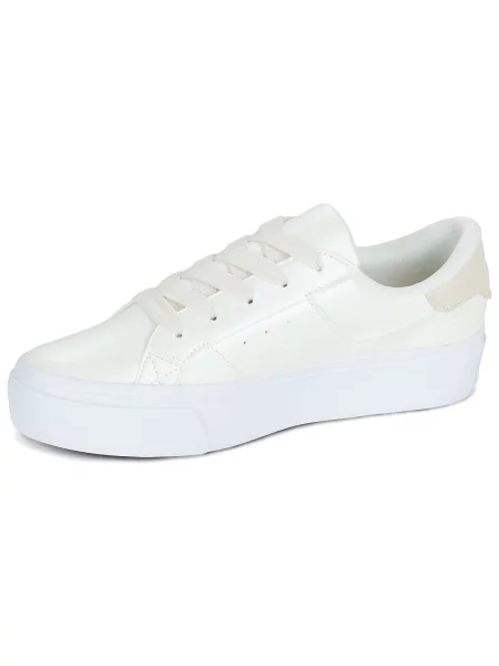 Pantofi Lacoste cu platformă alb