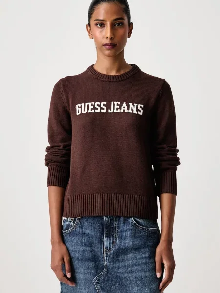 Guess Jeans pulover pentru femei din maro
