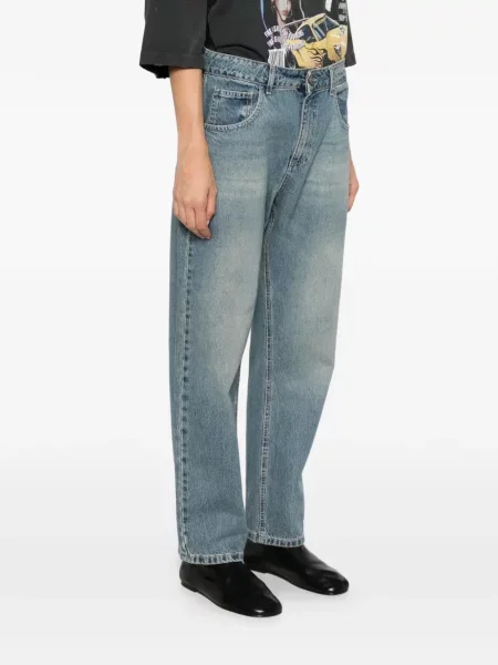 Blugi drepți God Save Denim albastru