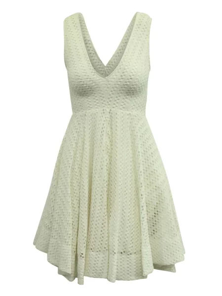 Rochie Sandro din dantelă de costum alb