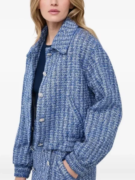 Geacă Custommade din tweed albastru