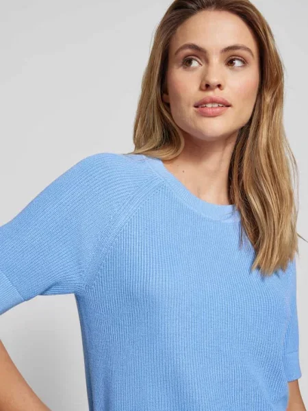 Bluzka z dzianiny z okrągłym dekoltem model ‘SLFELINNA’ Selected Femme