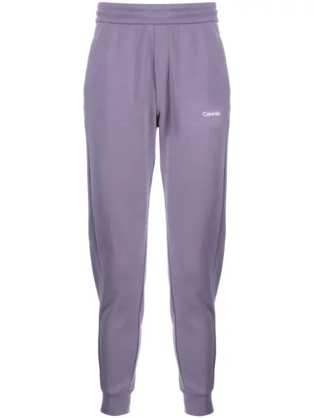 Pantaloni Calvin Klein cu imagine violet