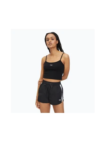 Укороченная футболка Fila черная