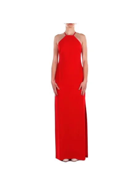 Lauren Ralph Lauren šaty halter červená