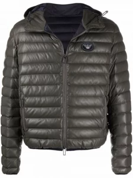 Geacă cu puf Emporio Armani cu glugă