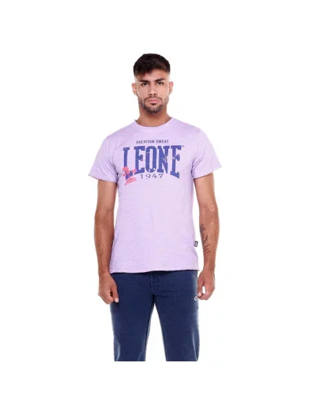 Scurt tricou Leone 1947 cu mâneci scurte violet