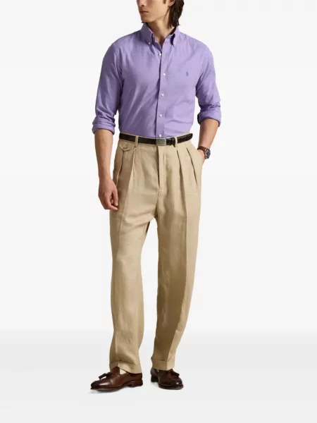 Slip de baie Polo Ralph Lauren alergare cu cordon cu imagine alb