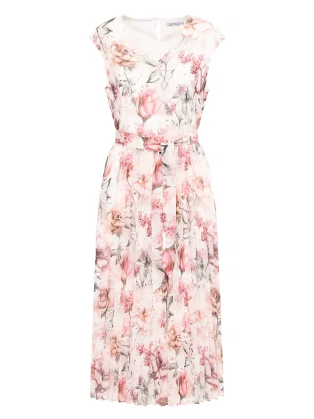 Quiosque Rochie verde închis / roz / roz alb