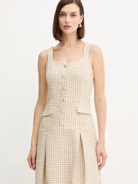 Morgan rochie mini evazați RAVEN.F bej