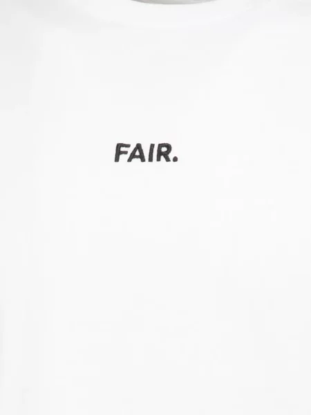 Tricou Fair cu broderie alb