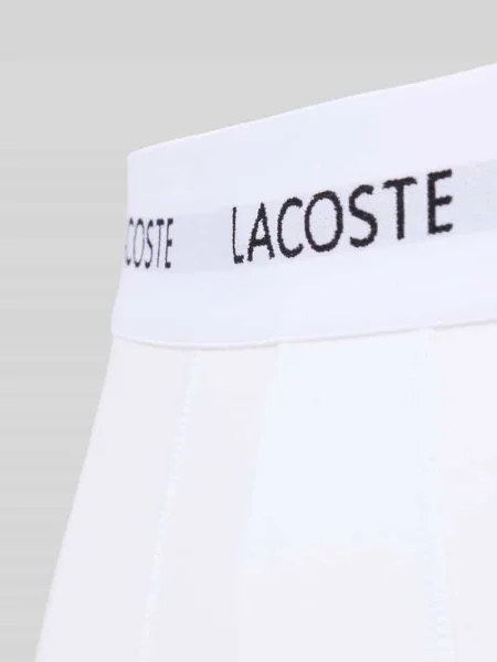 Bokserki Lacoste 3 pary black/white/silver chine białe