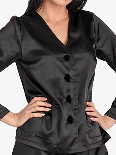 Однотонна піжама Ajour чорна