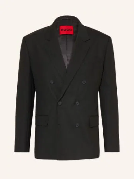 Hugo Marynarka Garniturowa Karlo Modern Fit schwarz czarna
