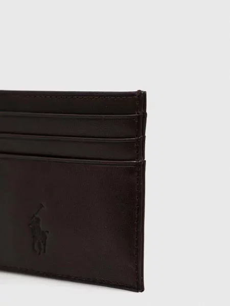Кожаный кошелек Polo Ralph Lauren с ремешками
