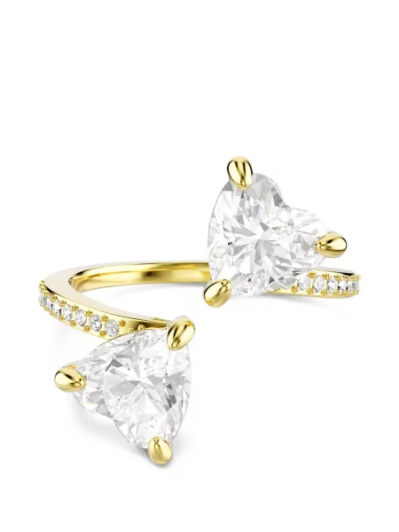 Inel Swarovski cu motiv cu inimi