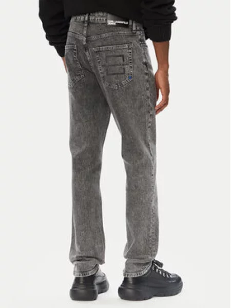 Karl Lagerfeld Jeans Jeans hlače Temno siva črna