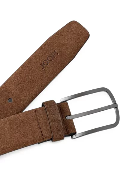 Cu centură curea Joop! din piele de căprioară cu cataramă maro