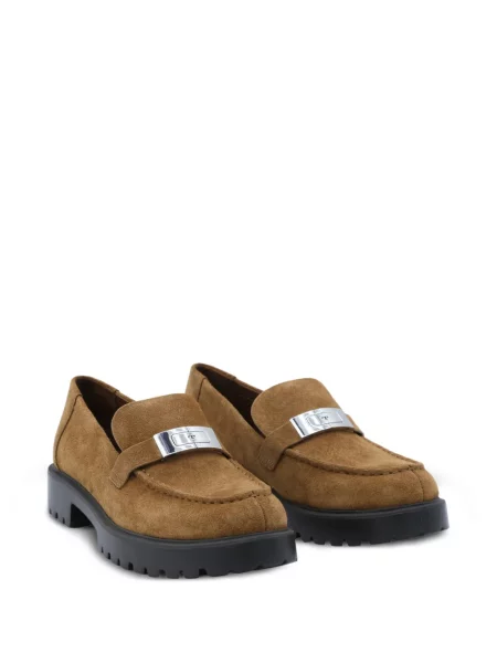 Pantofi loafer Tory Burch maro