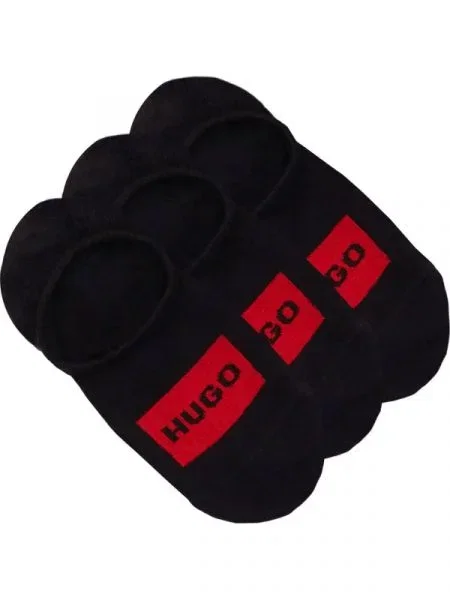 Hugo Șosete/tălpici 3 pack LC LABEL CC negru