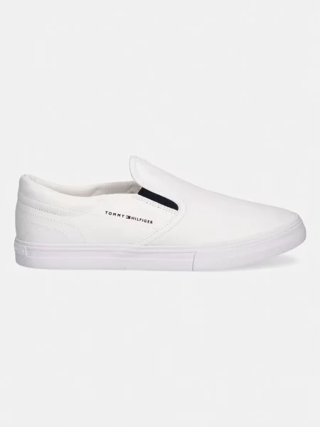 Tommy Hilfiger VULC CORE SLIP ON tenisky pánske biela