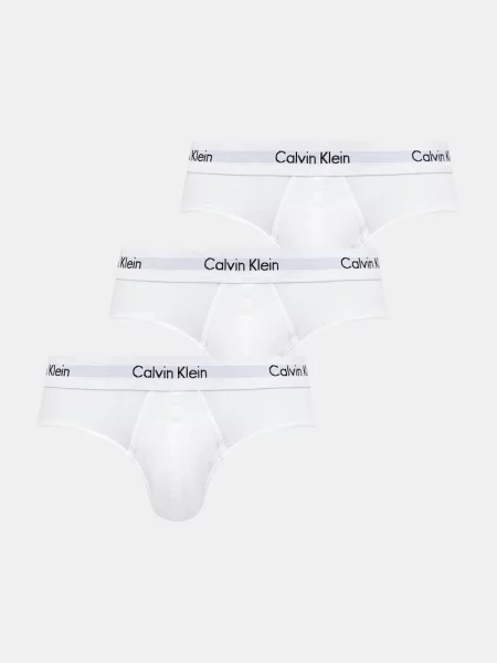 Klasické nohavičky Calvin Klein biela