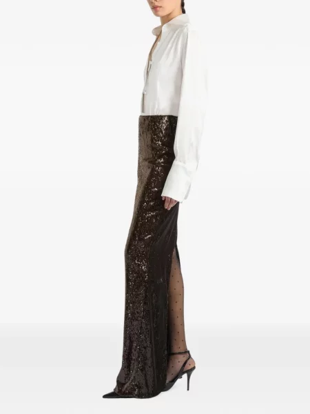 Lung fustă Balmain maro