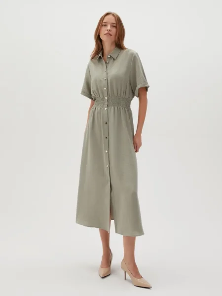 Rochie Marisse de costum kaki