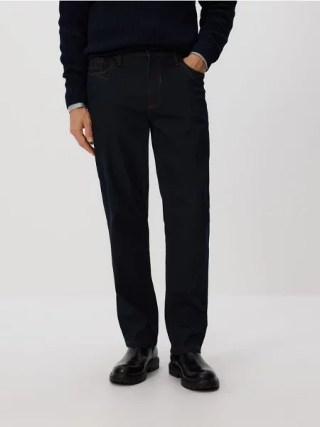 Reserved Джинси рівного крою темно-синій сині