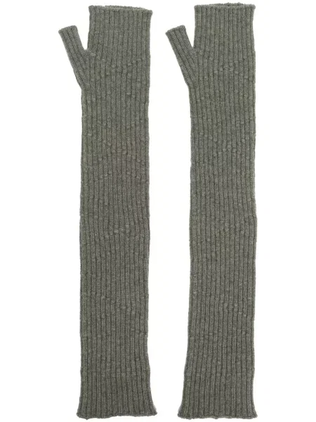 Mănuși Barrie tricotate lungi verde