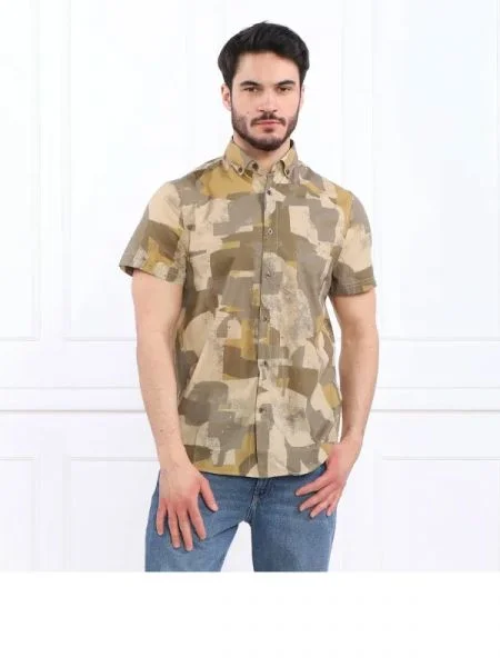 GUESS Cămașă SS COLLINS verde