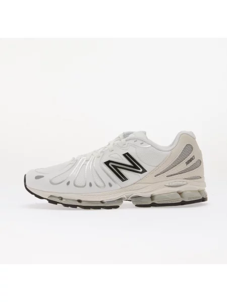 Pantofi New Balance White/ Silver Metallic/ Black alb