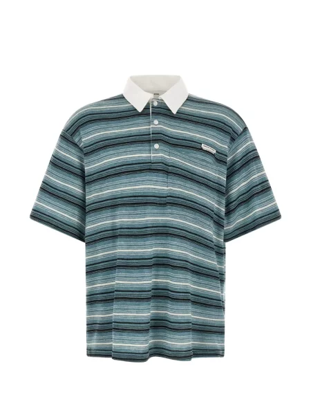 Sală de gimnastică tricou polo Song For The Mute cu dungi albastru