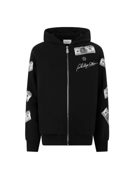 Bluza rozpinana Philipp Plein czarna