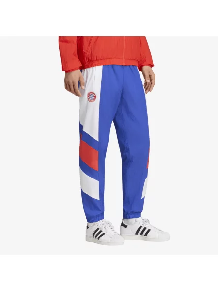 Панталони adidas FC Bayern Muenchen EQT Track Pants Semi Lucid Blue/ White/ Red XL бяло
