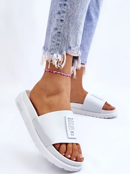 Klapki Big Star Shoes białe