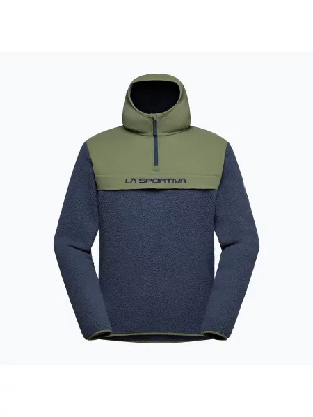 Мъжки суитшърт La Sportiva Guidance Sherpa Hoody night sky/cypress синьо