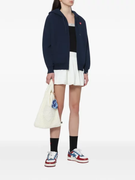 Hanorac cu glugă Apee™ By *a Bathing Ape® cu motiv cu inimi albastru