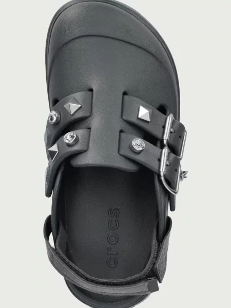 Шлепанцы Crocs на платформе с шипами