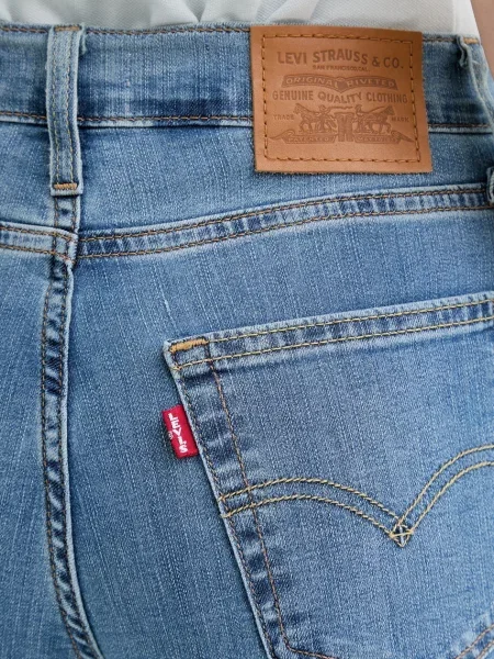 Levi's jeansy HR WIDE LEG niebieskie