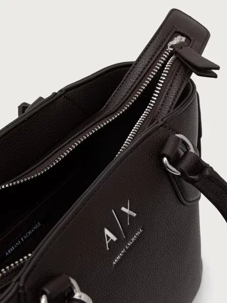 Кожаная сумка шоппер Armani Exchange