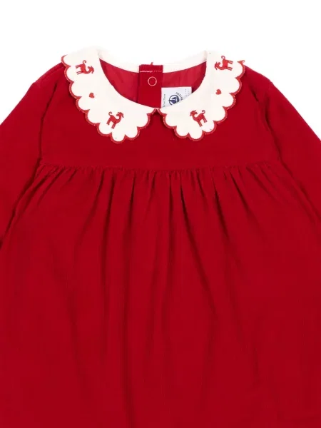 Sukienka dziecięca Petit Bateau czerwona