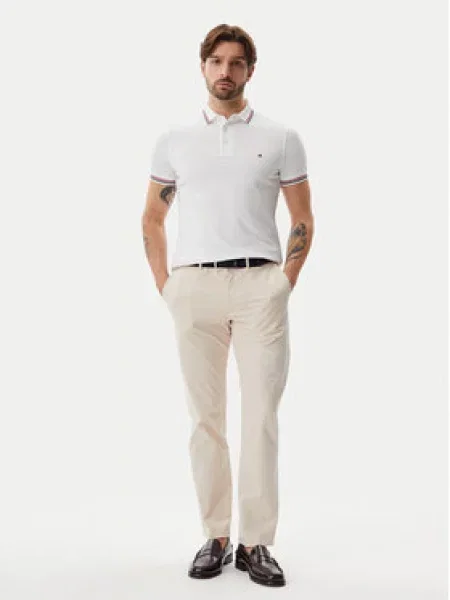 Tommy Hilfiger Polokošile Tipped bílá