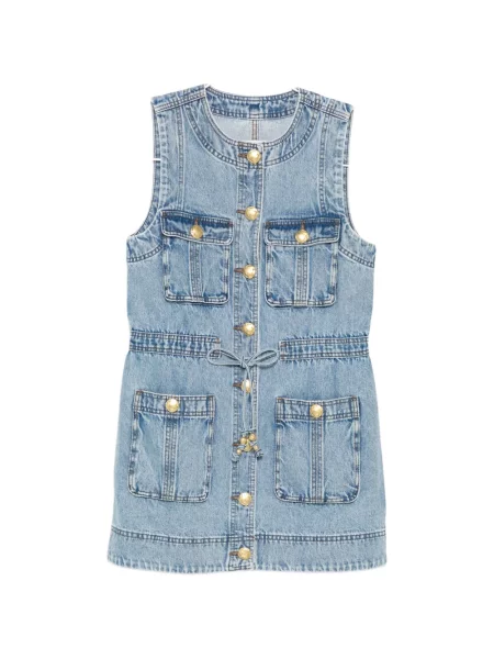 Rochie din denim Aje albastru