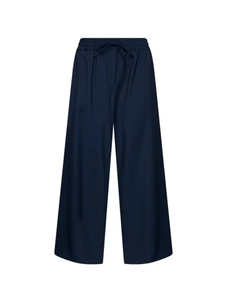 Pantaloni Weekend Max Mara cu cordon albastru