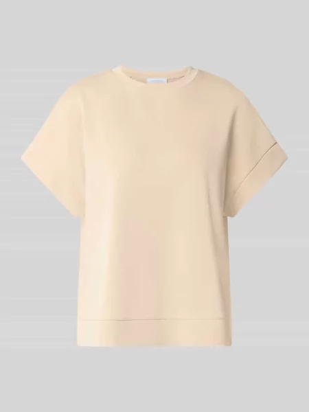 T-shirt z elastycznymi wykończeniami Rich & Royal beżowa