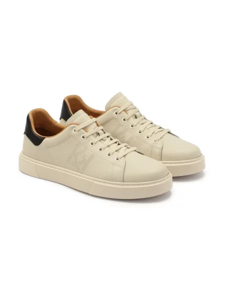 Sneakersy Kazar skórzane beżowe