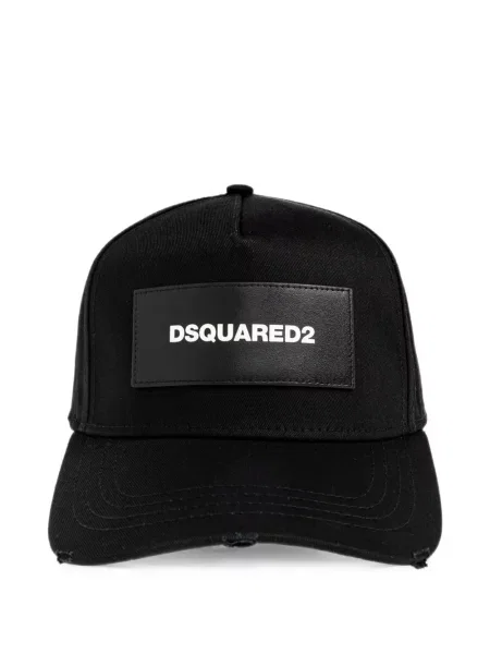 Șapcă Dsquared2 zdrențuiți negru